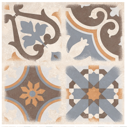 Плитка Allore Group Kompas Patchwork F\DEC P NR Mat 47x47 см